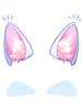 Costume White Baby Cat Ears