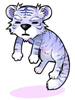 Costume White King Tiger Doll Hat