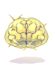 Costume Yellow Brain Hat