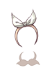 Costume White Ribbon