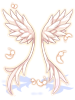Costume angel ribbon wings