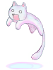 C Drooping White Cat