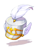 C Pure White Marching Hat