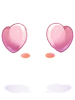 C Fluffy Heart Earmuffs