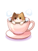 C TriColor CatCup