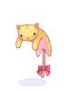 C Drooping Cat Yellow