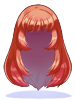 C Straight Long Red