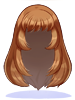 C Straight Long Brown