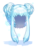 Costume Snow Ice Hair