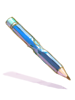 Costume Pencil in Mouth (Blue)