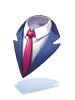 Costume suit lapel