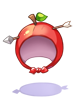 Pierced apple