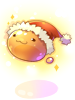 Costume shiny santa poring hat